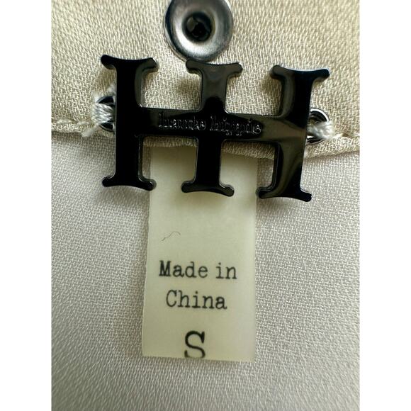 Haute Hippie Size Small Liberty Studded Silk Tank Cream Luxury $248 MSRP - Picture 8 of 11